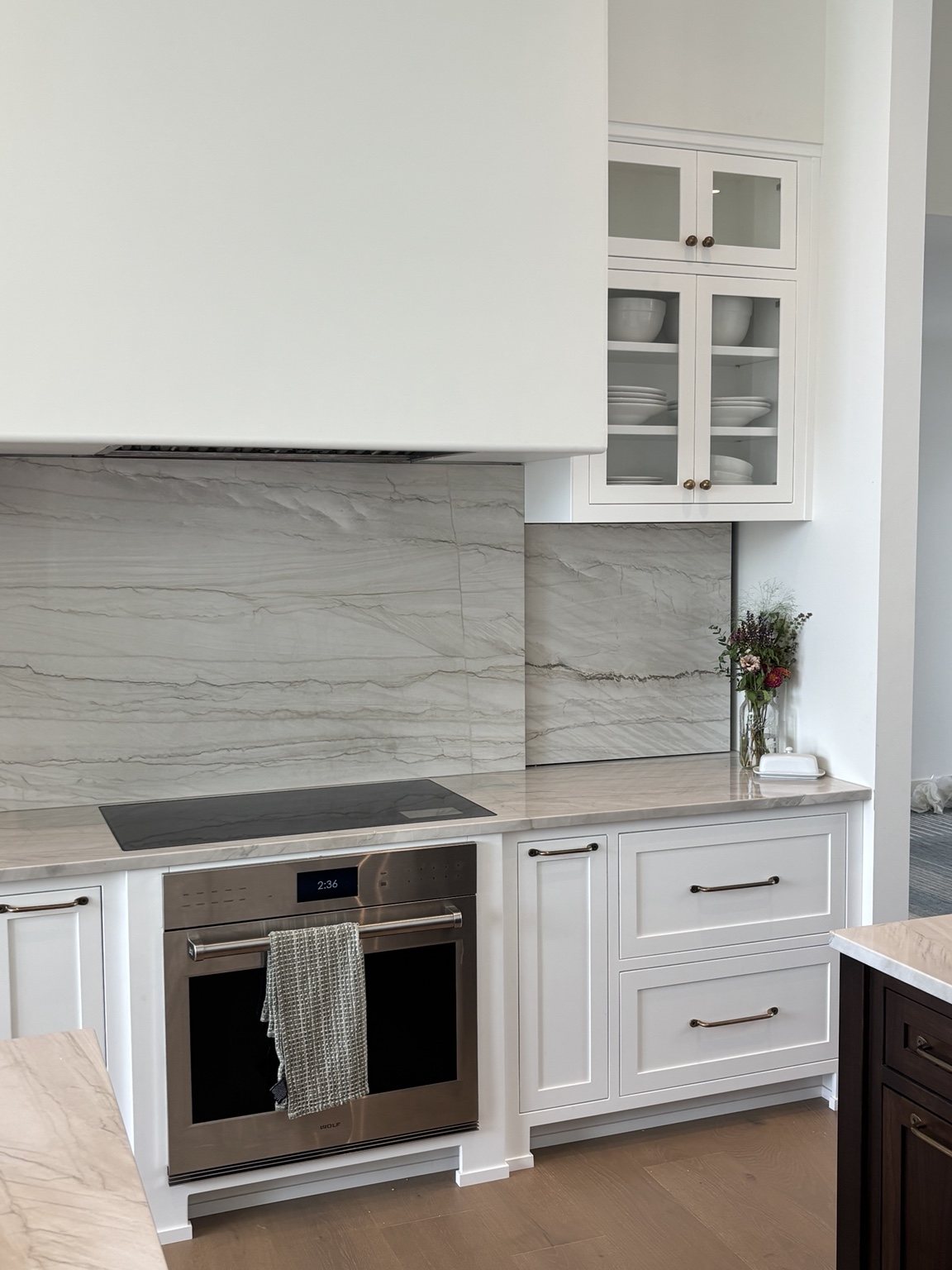 White custom kitchen cabinetry